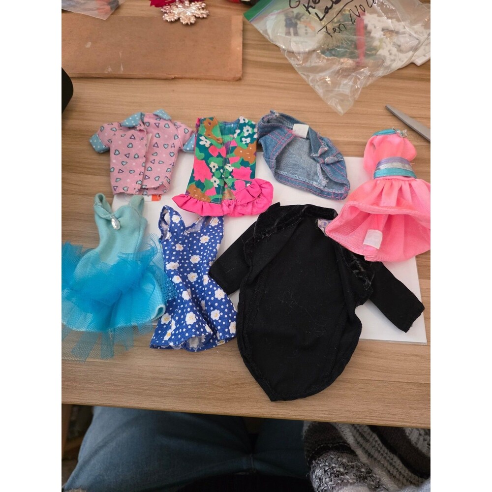 Barbie purple tag clothes lot